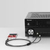 Kabeļa kabeļa audio kolektora mini ligzda 3,5 mm - 2x ligzda 6,35 mm 1m pelēks