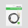 Kabeļa kabeļa audio kolektora mini ligzda 3,5 mm - 2x ligzda 6,35 mm 1m pelēks
