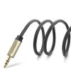 Kabeļa kabeļa audio kolektora mini ligzda 3,5 mm - 2x ligzda 6,35 mm 1m pelēks