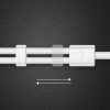 Izplatītāja mini ligzda 3,5 mm austiņu kabelis 2x mini ligzdai 3,5 mm 20 cm balts