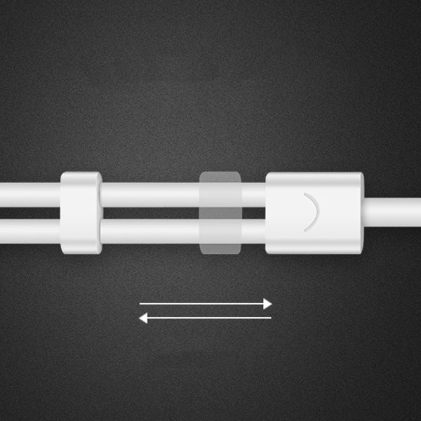 Izplatītāja mini ligzda 3,5 mm austiņu kabelis 2x mini ligzdai 3,5 mm 20 cm balts