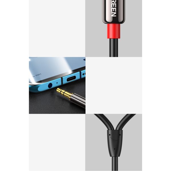 1021042-9-kabel-przewod-audio-35-mm-mini-jack-2-ugreen-hurtownia-sklep Kabeļa audio kabelis 3,5 mm mini ligzda - 2rca 1,5 m melns