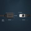 F/UTP Ethernet RJ45 Cat tīkla kabeļa paplašināšanas kabelis. 6 1000MB/s 1m melns