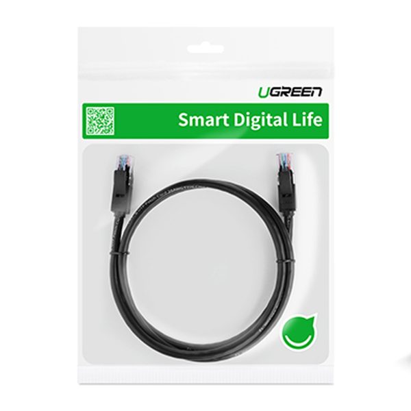 PatchCord Online Cable LAN U/UTP CAT. 6 1000MB/s 15m melns