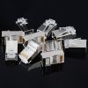 Spraudņa gals RJ45 Twist 8p8c UTP CAT. 6 sudrabs - iestatiet 10 gab.
