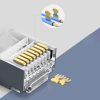 Spraudņa gals RJ45 Twist 8p8c UTP CAT. 6 sudrabs - iestatiet 10 gab.