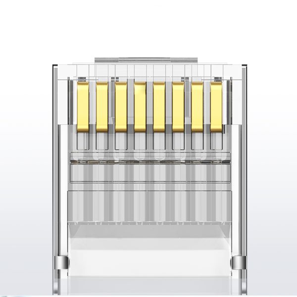 Spraudņa gals RJ45 Twist 8p8c UTP CAT. 6 sudrabs - iestatiet 10 gab.