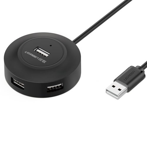 4in1 centrmezgla izplatītājs USB 2.0 adapteris 4x USB-A 480MB/S 1M Black