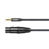5 mm mini ligzda (vīrietis) - XLR (mātīte) 1m melns