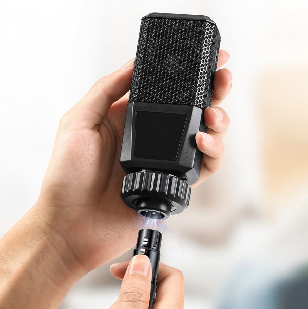 Kabeļu audio kabelis 3,5 mm mini ligzda (vīrietis) - XLR (mātīte) 1m melns