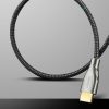 Izturīgs kabelis HDMI 2,0 4K 60Hz pītā 1 m pelēkā krāsā