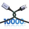 Izturīgs USB kabeļa pagarinājuma kabelis 5GB/s 2m pelēks