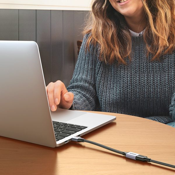 Izturīgs USB kabeļa pagarinājuma kabelis 5GB/s 2m pelēks