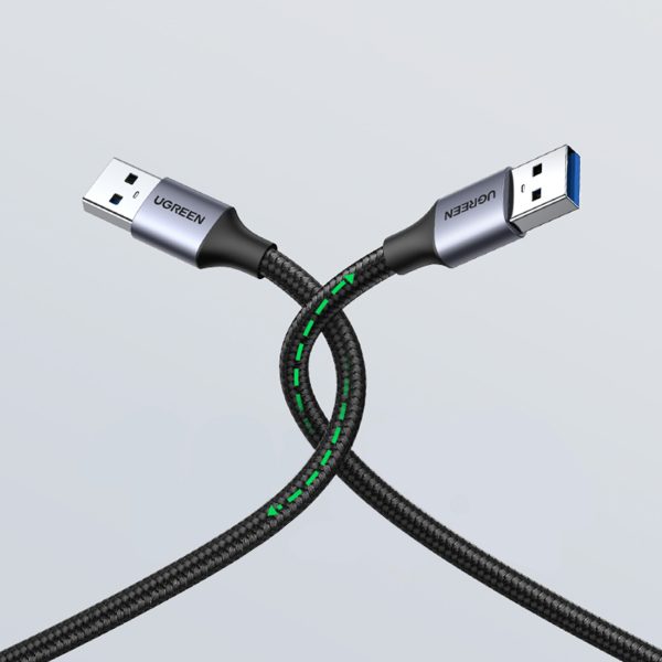 Izturīgs kabelis USB 3,0 5 GB/s 0,5 m pelēkā krāsā