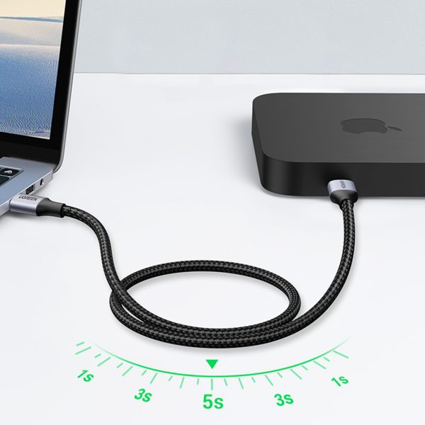 Izturīgs kabelis USB 3,0 5 GB/s 0,5 m pelēkā krāsā