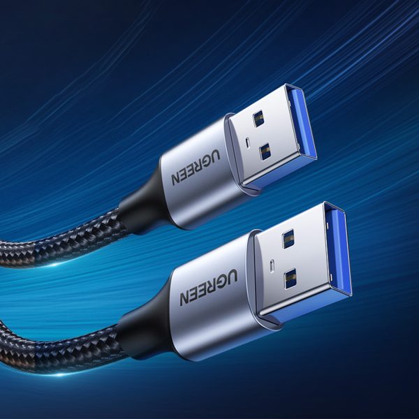 Izturīgs kabelis USB 3,0 5 GB/s 0,5 m pelēkā krāsā