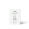 Adaptera adaptera ligzda no USB-C spraudņa uz USB melna