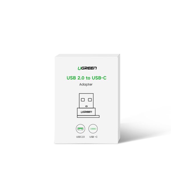 Adaptera adaptera ligzda no USB-C spraudņa uz USB melna