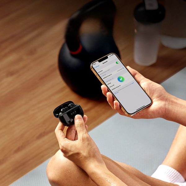 Bluetooth bezvadu austiņas TWS ANC WS106 HITUNE T3 Black