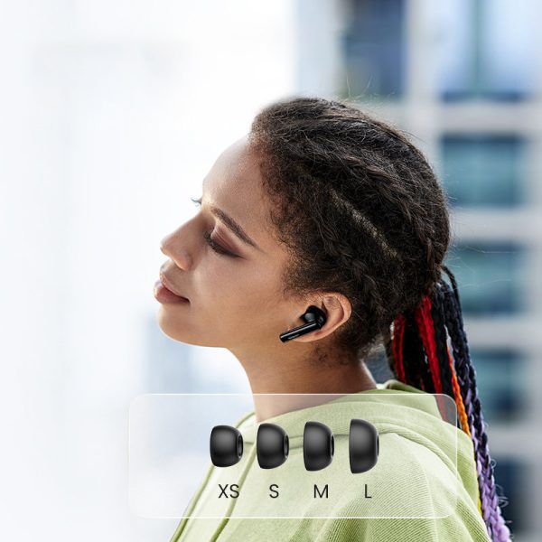 Bluetooth bezvadu austiņas TWS ANC WS106 HITUNE T3 Black