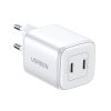 Ātrs GAN 2X USB-C 45W QC PD baltais lādētājs