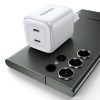Ātrs GAN 2X USB-C 45W QC PD baltais lādētājs