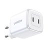 Ātrs GAN 2X USB-C 45W QC PD baltais lādētājs