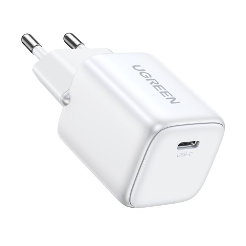 Ātrs GAN 1X USB-C 30W PD Nexode Minia Biała lādētājs