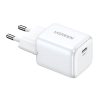 Ātrs GAN 1X USB-C 30W PD Nexode Minia Biała lādētājs