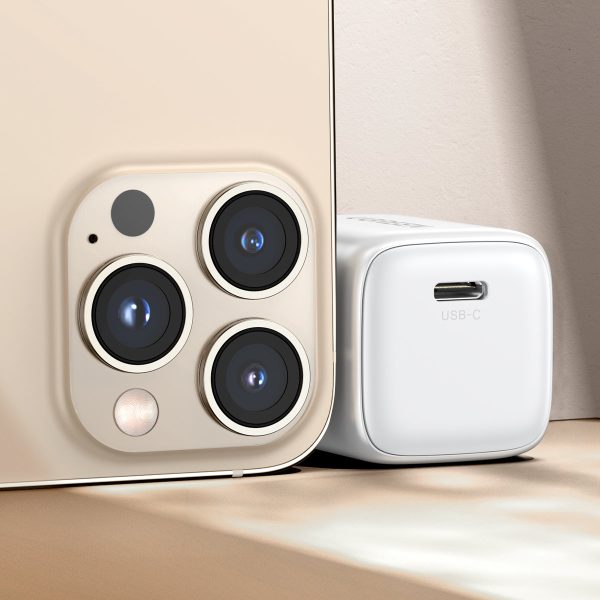 Ātrs GAN 1X USB-C 30W PD Nexode Minia Biała lādētājs