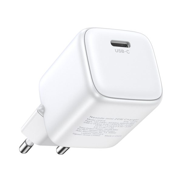 Ātrs GAN 1X USB-C 20W PD Nexode Minia Biała Charger