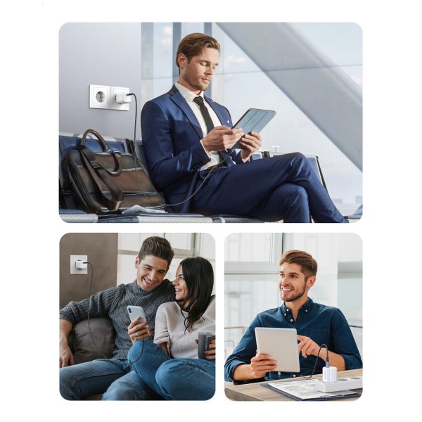Ātrs GAN 1X USB-C 20W PD Nexode Minia Biała Charger