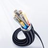 Kabelis USB-C kabelis ātrai uzlādēšanai un datu pārsūtīšanai 100W 1,2 m zilā krāsā