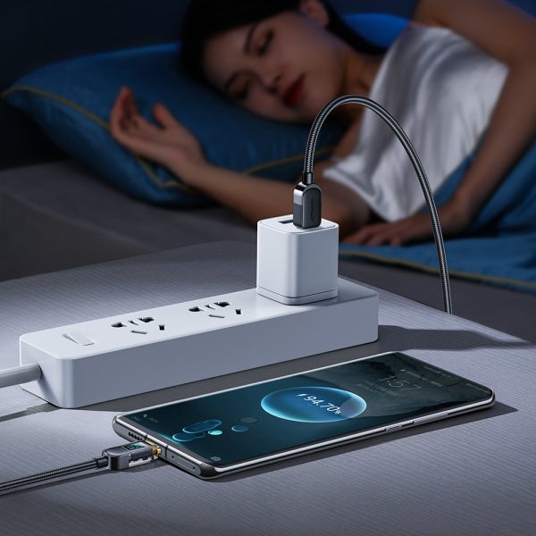 Kabelis USB-C kabelis ātrai uzlādēšanai un datu pārsūtīšanai 100W 1,2 m melnā krāsā