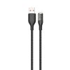 Kapa kabelis ātrai lādēšanai USB - zibens 30 w 1m pelēks Kapa kabelis ātrai lādēšanai USB - zibens 30 w 1m pelēks