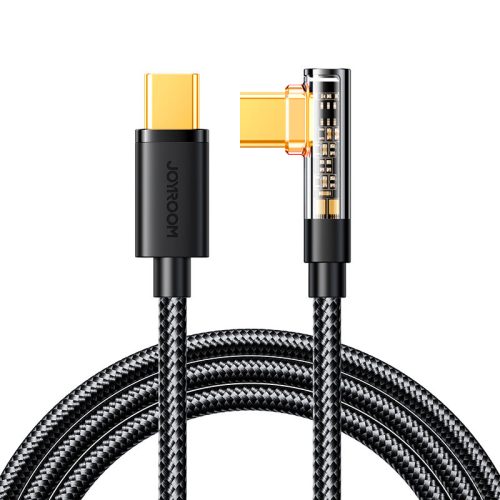 Leņķis USB-C leņķiskais kabelis ātrai uzlādēšanai un datu pārsūtīšanai 100W 1