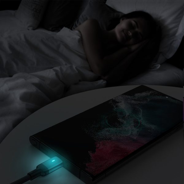 USB kabeļa kabelis - USB -C ātrai A10 sērijas 3A 1,2M melnā krāsai uzlādēšanai
