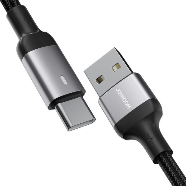 USB kabeļa kabelis - USB -C ātrai A10 sērijas 3A 1,2M melnā krāsai uzlādēšanai