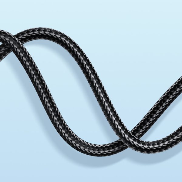 USB kabeļa kabelis - USB -C ātrai A10 sērijas 3A 1,2M melnā krāsai uzlādēšanai
