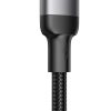 USB kabeļa kabelis - USB -C ātrai A10 sērijas 3A 1,2M melnā krāsai uzlādēšanai