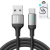 USB kabeļa kabelis - USB -C ātrai A10 sērijas 3A 1,2M melnā krāsai uzlādēšanai