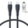 Kabelis iPhone pārspēj sērijas USB -C - zibens 20w 1,2m melns