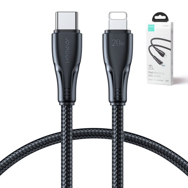 Kabelis iPhone pārspēj sērijas USB -C - zibens 20w 1,2m melns