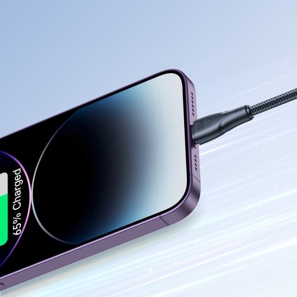 Kabelis iPhone pārspēj sērijas USB -C - zibens 20w 1,2m melns