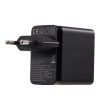 GAN 67W 2X USB 2X USB-C lādētājs + USB-C kabelis 1,2m melns