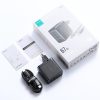 GAN 67W 2X USB 2X USB-C lādētājs + USB-C kabelis 1,2m melns