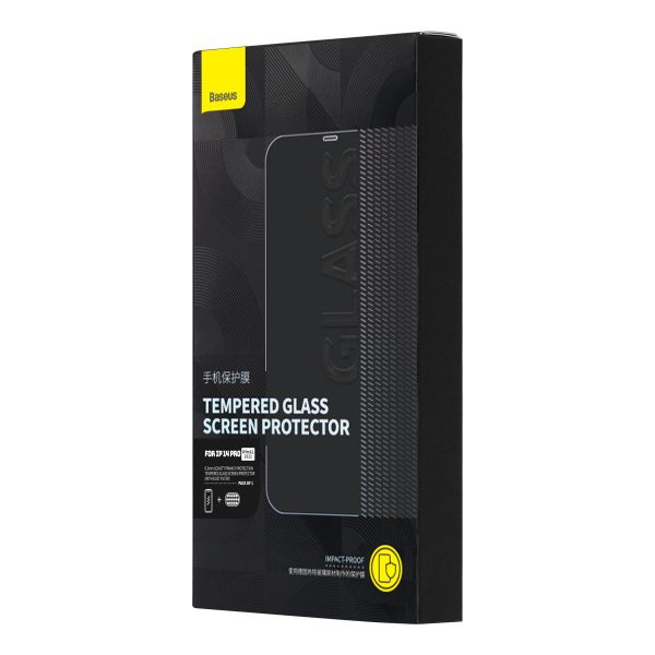 Rūdīts stikls iPhone 14 Pro visam ekrānam 0,3 mm pret spiegu filtru