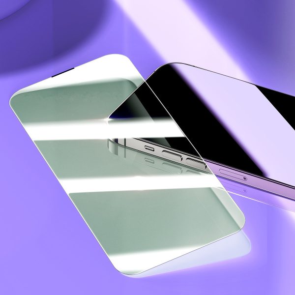 Rūdīts stikls iPhone 14 Pro Max visā ekrānā 0,3 mm pret zilu gaismu