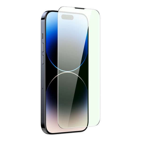 Rūdīts stikls iPhone 14 Pro Max visā ekrānā 0,3 mm pret zilu gaismu