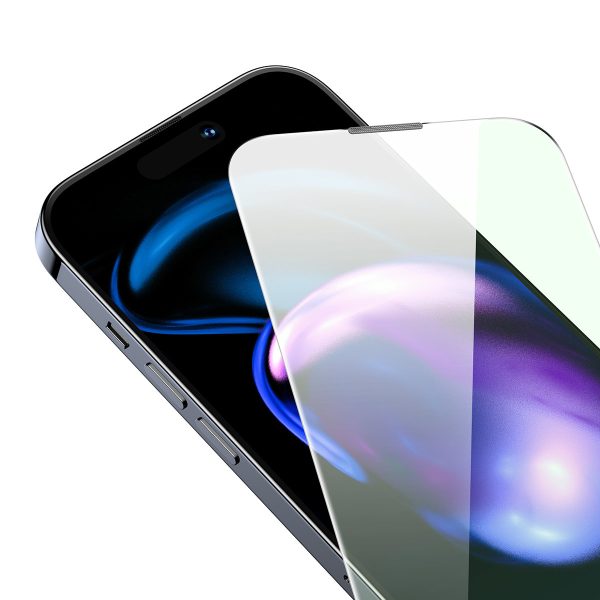 Rūdīts stikls iPhone 14 Pro visam ekrānam 0,3 mm pret zilu gaismu